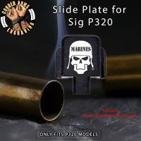 Marine's Skull Engrave Slide Plate for Sig p320