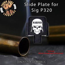 Marine's Skull Engrave Slide Plate for Sig p320