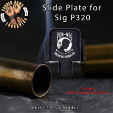 POW/MIA Flag Laser Engrave Slide Plate for Sig p320