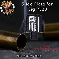 USMC Vet Flag Engrave Slide Plate for Sig p320