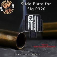 USMC Vet Flag Engrave Slide Plate for Sig p320