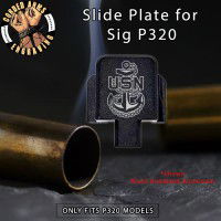 US Navy Anchor Engrave Slide Plate for Sig p320