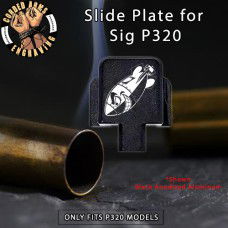 WW2 Shark Mouth Air Bomb Engrave Slide Plate for Sig p320