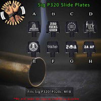 2A Series Engraved Slide Plate for Sig p320