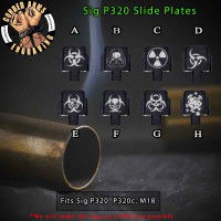 Biohazard Series Engraved Slide Plate for Sig p320