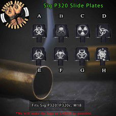 Biohazard Series Engraved Slide Plate for Sig p320