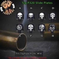 Punisher Series Engraved Slide Plate for Sig p320