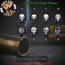 Punisher Series Engraved Slide Plate for Sig p320