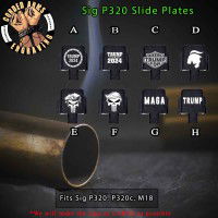 Trump Series Engraved Slide Plate for Sig p320