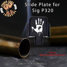 Bloody Hand Engraved Slide Plate for Sig p320