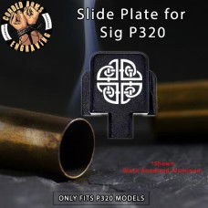 Celtic Shield Engraved Slide Plate for Sig p320