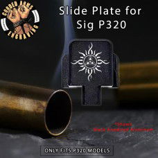 Celtic Sun Engraved Slide Plate for Sig p320