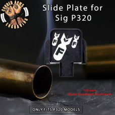 Incoming F-Bombs Engraved Slide Plate for Sig p320