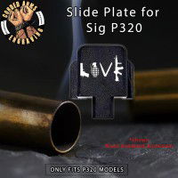 Love Engraved Slide Plate for Sig p320