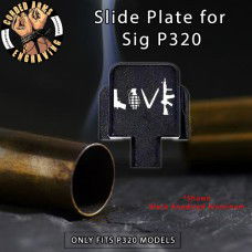 Love Engraved Slide Plate for Sig p320