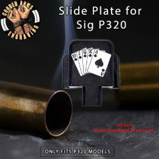 Royal Flush Engraved Slide Plate for Sig p320