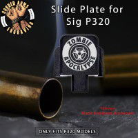 Zombie Apocalypse Engraved Slide Plate for Sig p320
