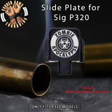 Zombie Apocalypse Engraved Slide Plate for Sig p320