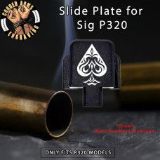 Aces of Spades Tribal Engraved Slide Plate for Sig p320