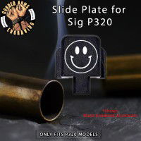 Smiley Face Engraved Slide Plate for Sig p320