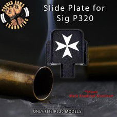 Knights Templar Cross Engraved Slide Plate for Sig p320