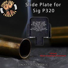 Psalm 23:4 Engraved Slide Plate for Sig p320