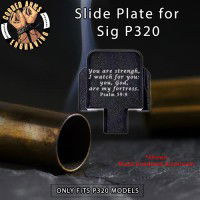 Psalm 59:9 Engraved Slide Plate for Sig p320