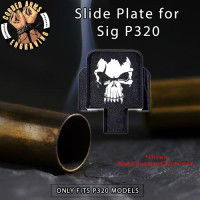 Fanged Skull Engraved Slide Plate for Sig p320