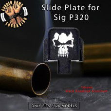 Fanged Skull Engraved Slide Plate for Sig p320