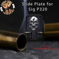 Mocking Skull Engraved Slide Plate for Sig p320