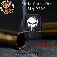 Punisher Girl Engraved Slide Plate for Sig p320
