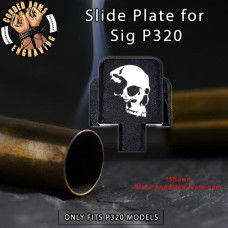 Sideview Skull Engraved Slide Plate for Sig p320