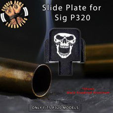 Skull 2 Engraved Slide Plate for Sig p320
