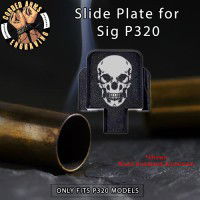 Skull Engraved Slide Plate for Sig p320