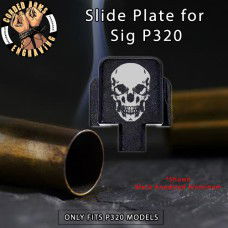 Skull Engraved Slide Plate for Sig p320