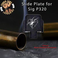 Black Widow Engraved Slide Plate for Sig p320