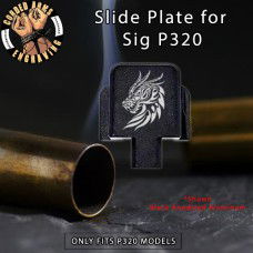 Dragon Head Engraved Slide Plate for Sig p320