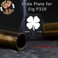 Lucky Clover Engraved Slide Plate for Sig p320