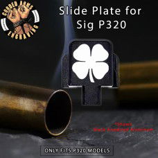 Lucky Clover Engraved Slide Plate for Sig p320