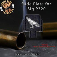 Raven Engraved Slide Plate for Sig p320