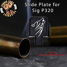 Tribal Wolf Engraved Slide Plate for Sig p320