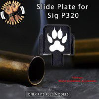 Wolf Paw Engraved Slide Plate for Sig p320