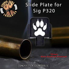 Wolf Paw Engraved Slide Plate for Sig p320