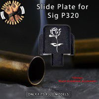 Rose 2 Engraved Slide Plate for Sig p320