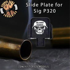 Air Force Vet Skull  Engrave Slide Plate for Sig p320