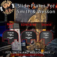 Liberal Tears Engraved Slide Plate for Smith and Wesson