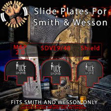Fuck Gun Control Engraved Slide Plate for Smith and Wesson