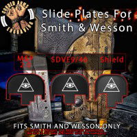 All Seeing Eye Engraved Slide Plate for Smith and Wesson