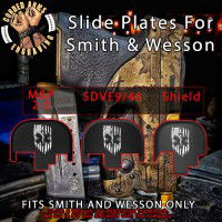 EMS Flag Engraved Slide Plate for Smith and Wesson