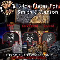 Punisher Hello Kitty Engraved Slide Plate for Smith and Wesson
